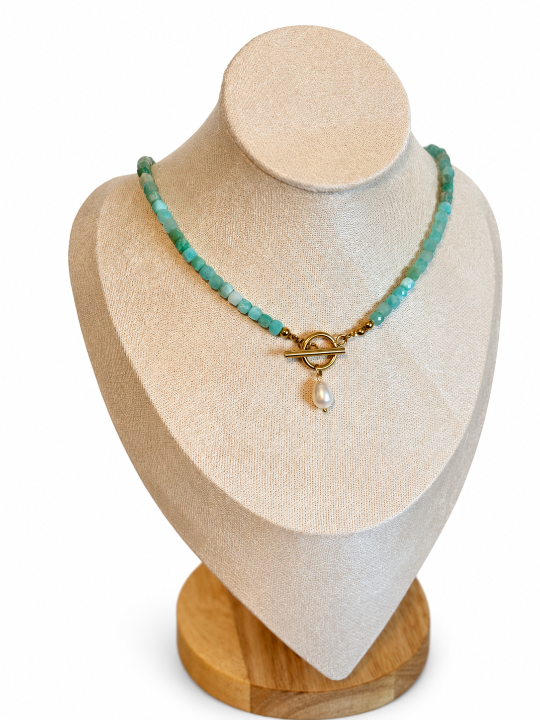 Still Waters Aquamarine & Pearl Necklace