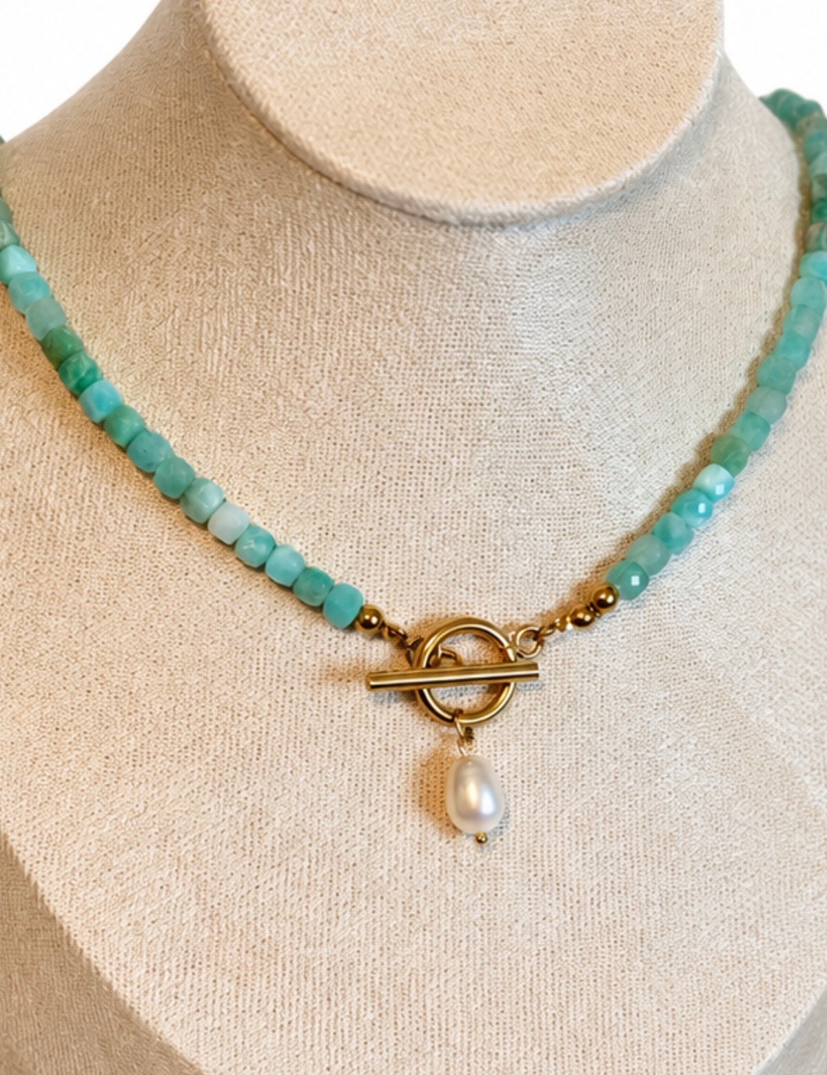 Still Waters Aquamarine & Pearl Necklace