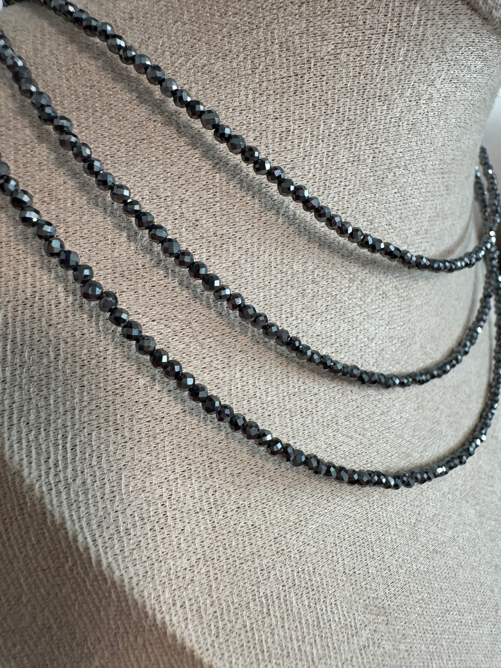 Shimmery Midnight Gray Necklace