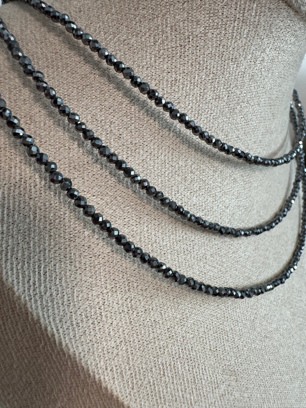 Shimmery Midnight Gray Necklace