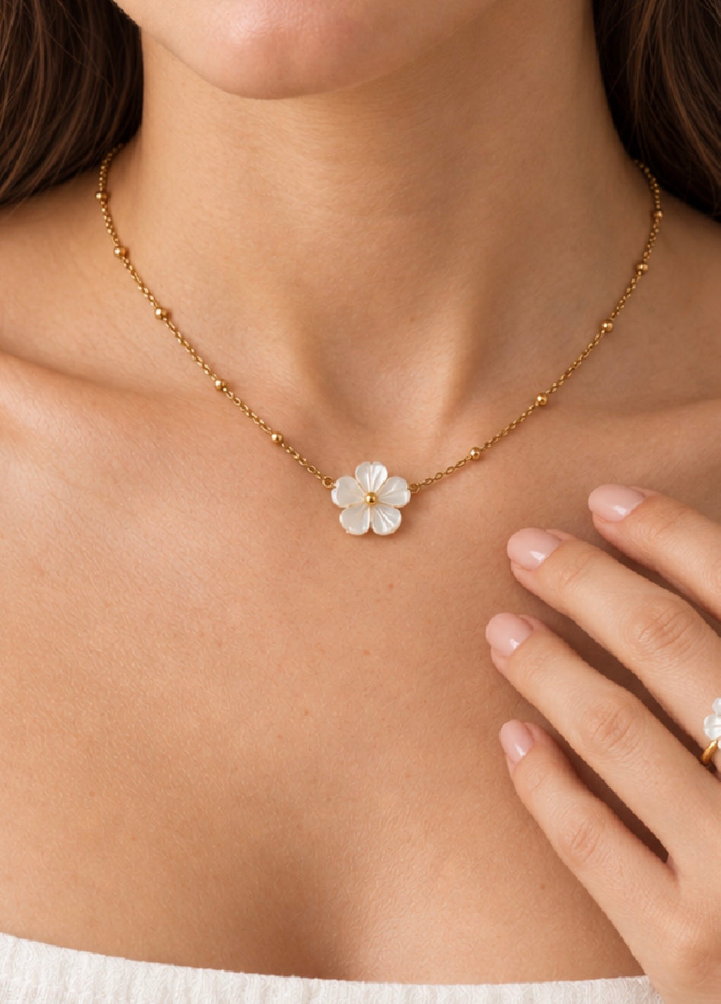Pearl Blossom Necklace