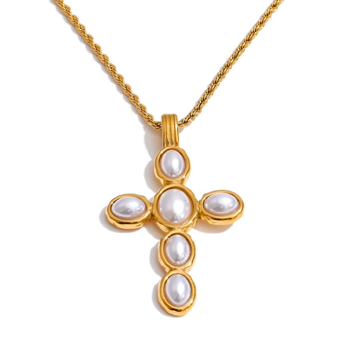 Luminous Grace Cross Necklace