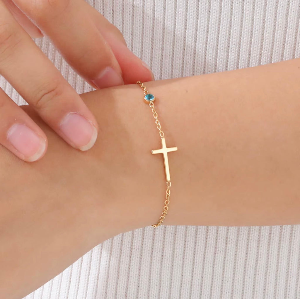 Heavenly Grace Cross Bracelet